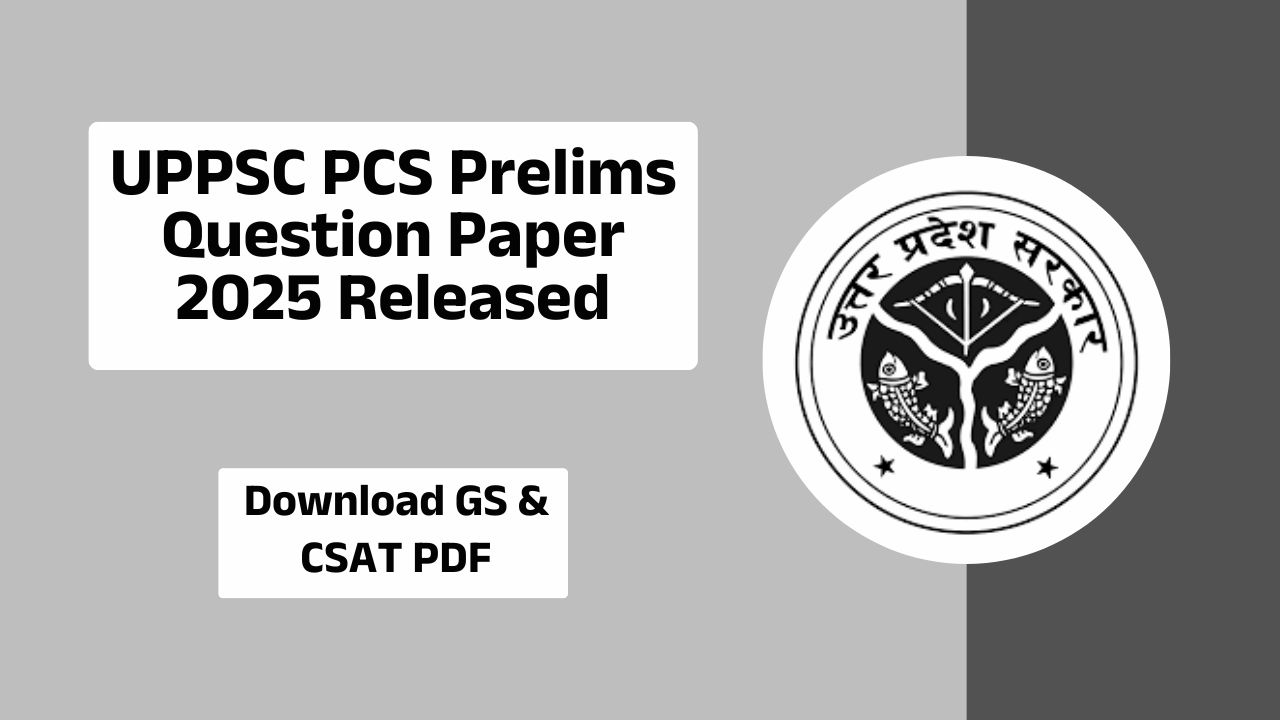 UPPSC PCS Prelims